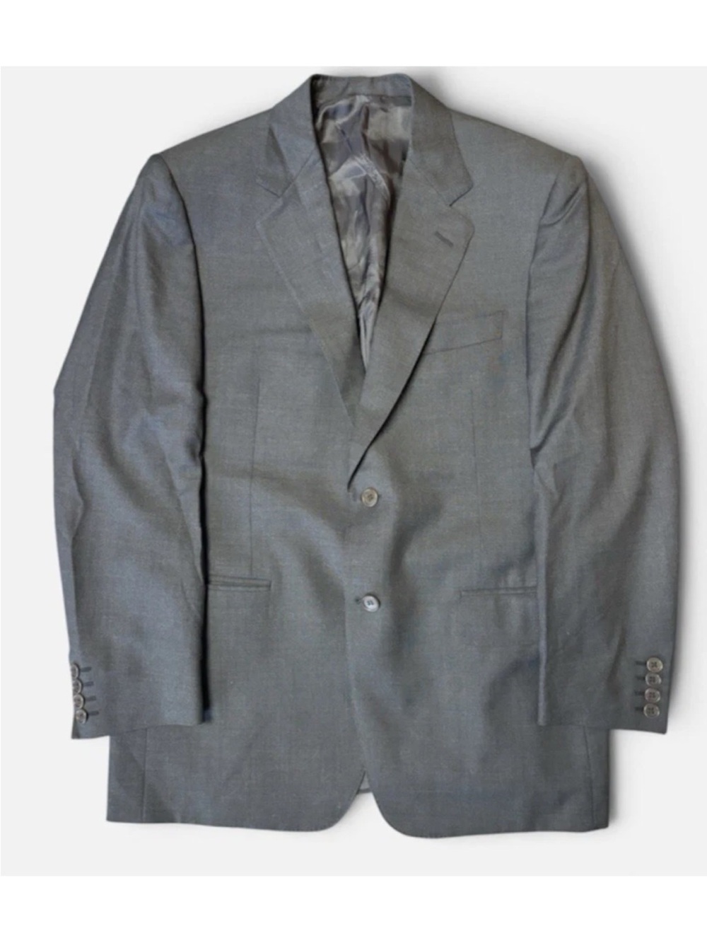 Canali Italy Wool Super 120s Blazer Men 48C EU 38S US Drop 7 Charcoal Jacket